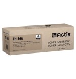 Cartucho de tóner actis th-36a (reemplazo de hp 36a cb436a canon crg-713 - estándar - 2000 páginas - negro)