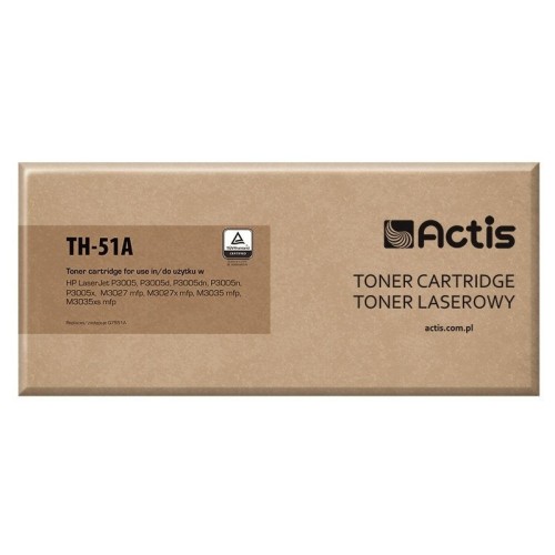 Tóner actis th-51a (reemplazo hp 51a q7551a - estándar - 6500 páginas - negro)