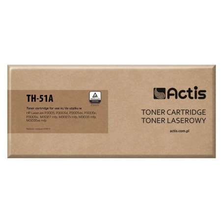Tóner actis th-51a (reemplazo hp 51a q7551a - estándar - 6500 páginas - negro)