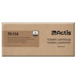 Actis cartucho de tóner th-53a (repuesto hp 53a q7553a, canon crg-715 estándar 3000 páginas negro)