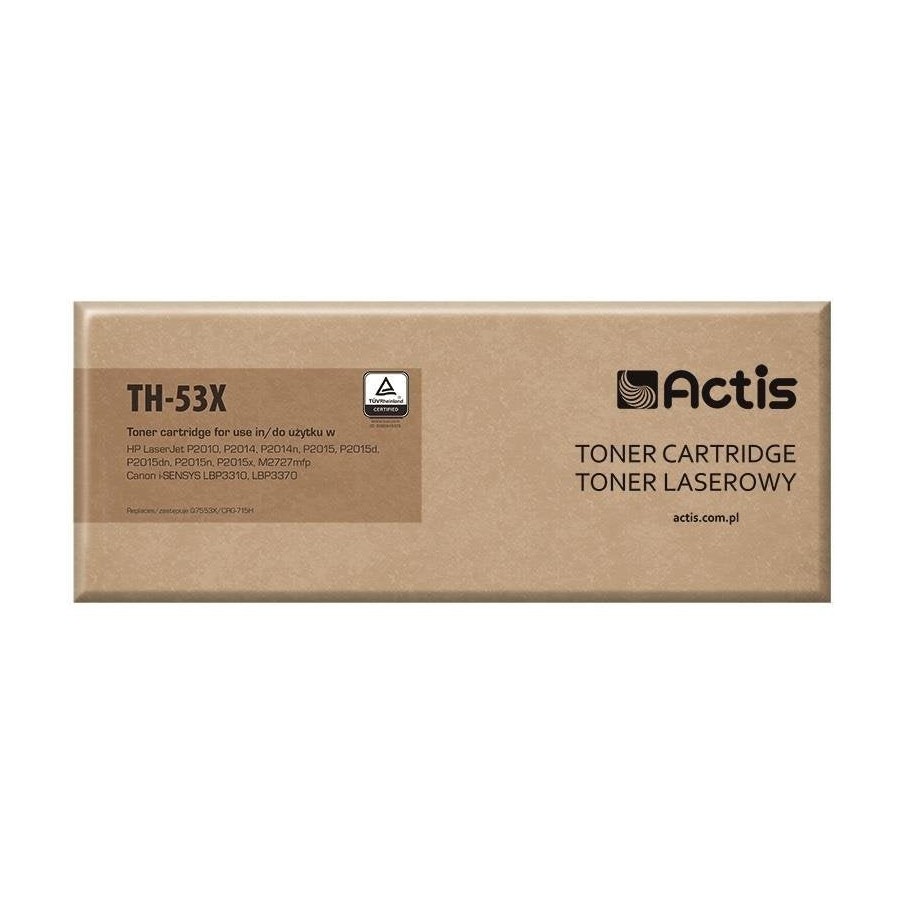 Actis th-53x cartucho de tóner compatible negro 1 pieza(s)