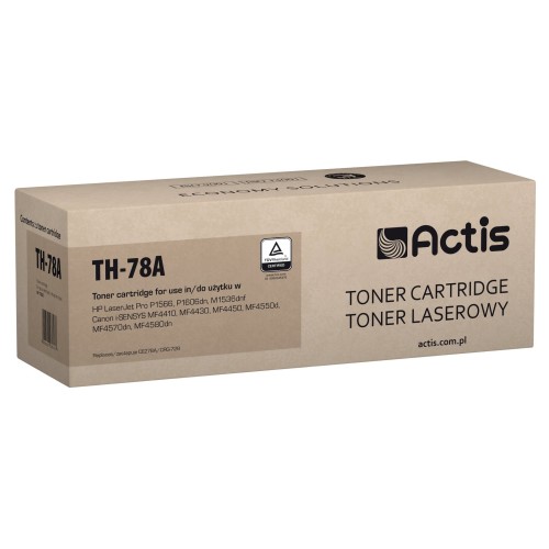 Tóner actis th-78a (reemplazo hp 78a ce278a canon crg-728 - estándar - 2100 páginas - negro)