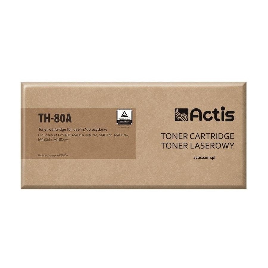 Actis th-80a cartucho de tóner compatible negro 1 pieza(s)