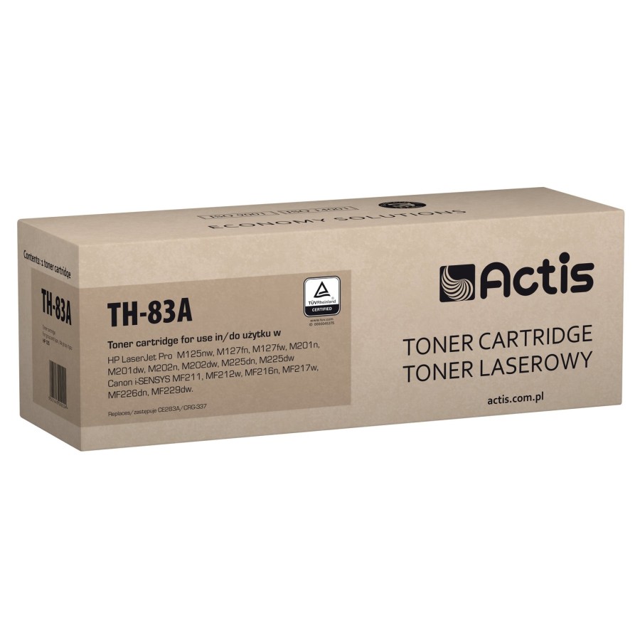 Tóner actis th-83a (reemplazo hp 83a cf283a canon crg-737 - estándar - 1500 páginas - negro)