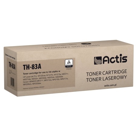 Tóner actis th-83a (reemplazo hp 83a cf283a canon crg-737 - estándar - 1500 páginas - negro)
