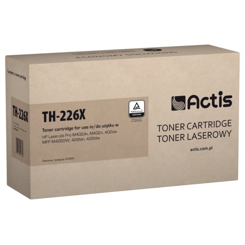Tóner actis th-226x (reemplazo para hp 226x cf226x - estándar - 9.000 páginas - negro)