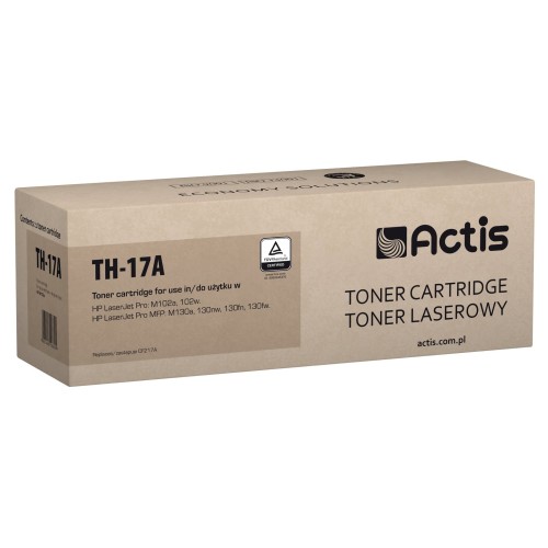 Tóner actis th-17a (reemplazo hp 17a cf217a - estándar - 1600 páginas - negro)