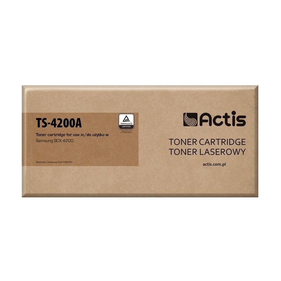 Tóner actis ts-4200a (reemplazo samsung scx-d4200a - estándar - 3000 páginas - negro)