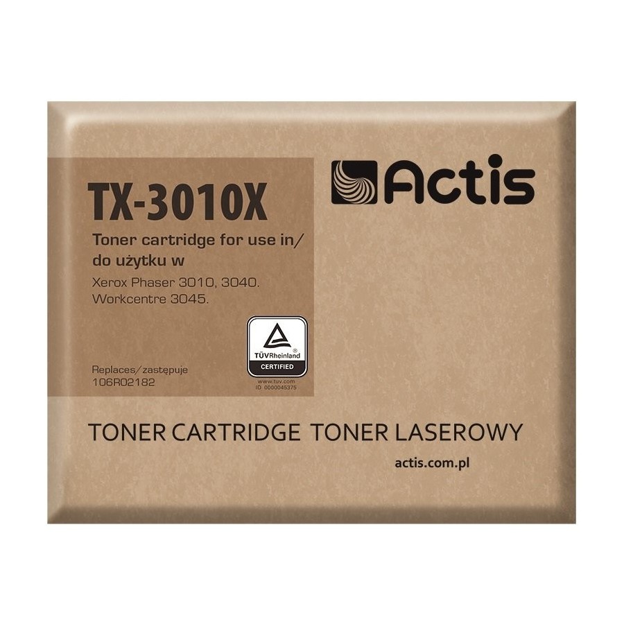 Tóner actis tx-3010x para impresora xerox 106r02182 nuevo
