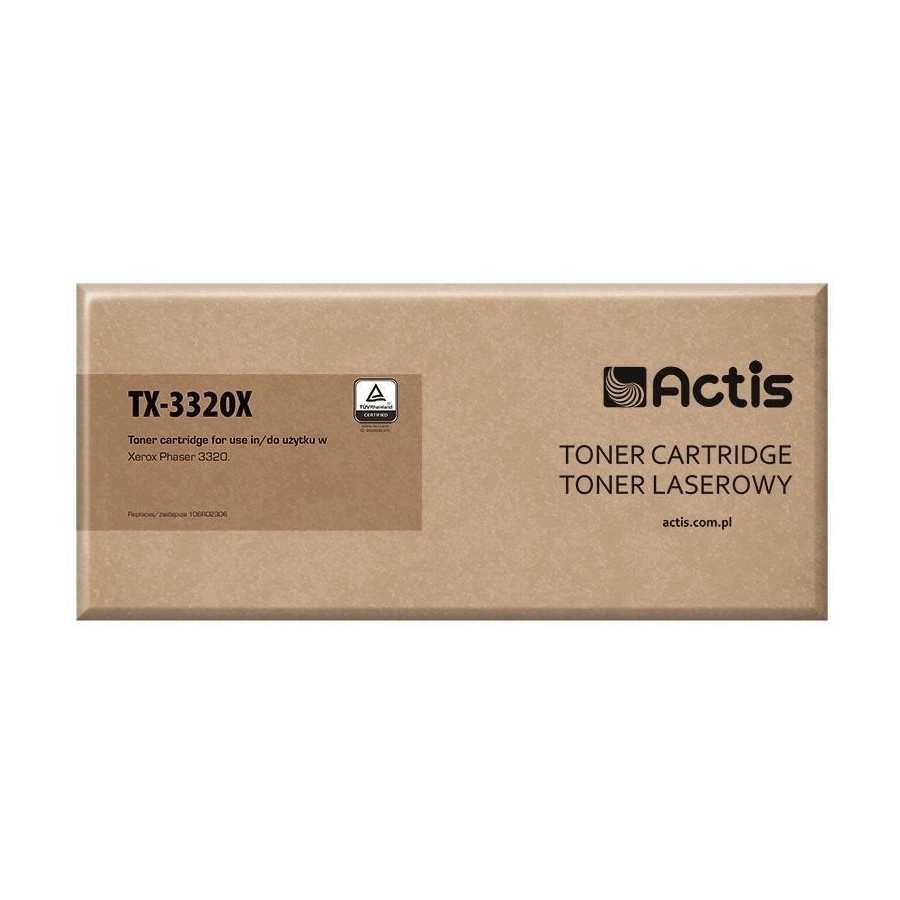Actis cartucho de tóner tx-3320x (repuesto xerox 106r02306 11000 páginas negro)