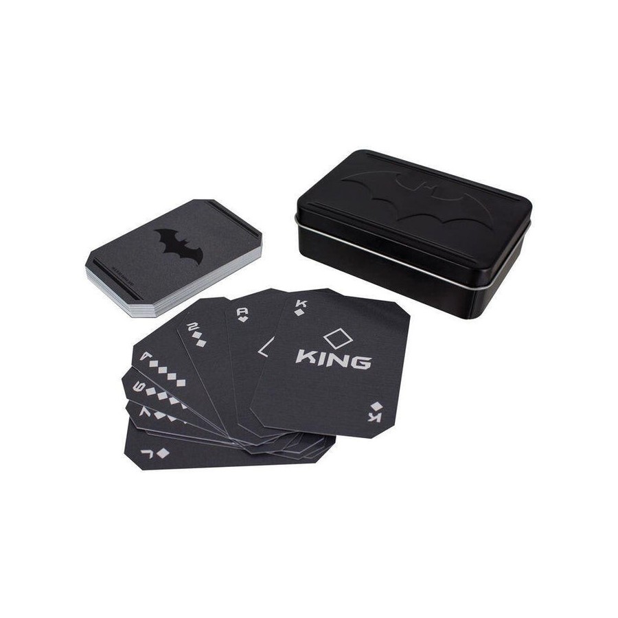 Baraja de naipes en caja metalica paladone batman