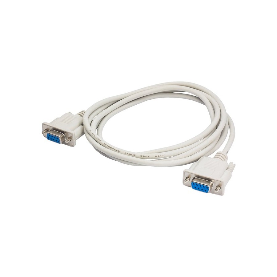 Cable akyga ak-co-04 (rs-232 f - rs-232 f, 2 m, white color)