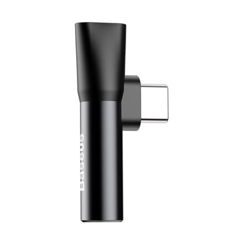 Baseus l41 adapter 3in1 type-c to jack 3.5mm + usb-c l41 black catl41-01