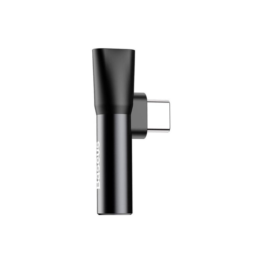 Baseus l41 adapter 3in1 type-c to jack 3.5mm + usb-c l41 black catl41-01