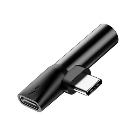 Baseus l41 adapter 3in1 type-c to jack 3.5mm + usb-c l41 black catl41-01