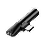 Baseus l41 adapter 3in1 type-c to jack 3.5mm + usb-c l41 black catl41-01