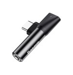 Baseus l41 adapter 3in1 type-c to jack 3.5mm + usb-c l41 black catl41-01