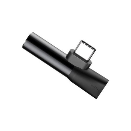 Baseus l41 adapter 3in1 type-c to jack 3.5mm + usb-c l41 black catl41-01