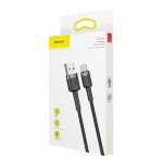 Cable carga rápida usb tipo c 1m 3a gris y  baseus