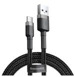 Cable carga rápida usb tipo c 1m 3a gris y  baseus