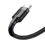 Cable carga rápida usb tipo c 1m 3a gris y  baseus