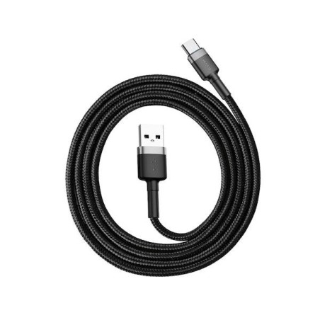 Cable carga rápida usb tipo c 1m 3a gris y  baseus