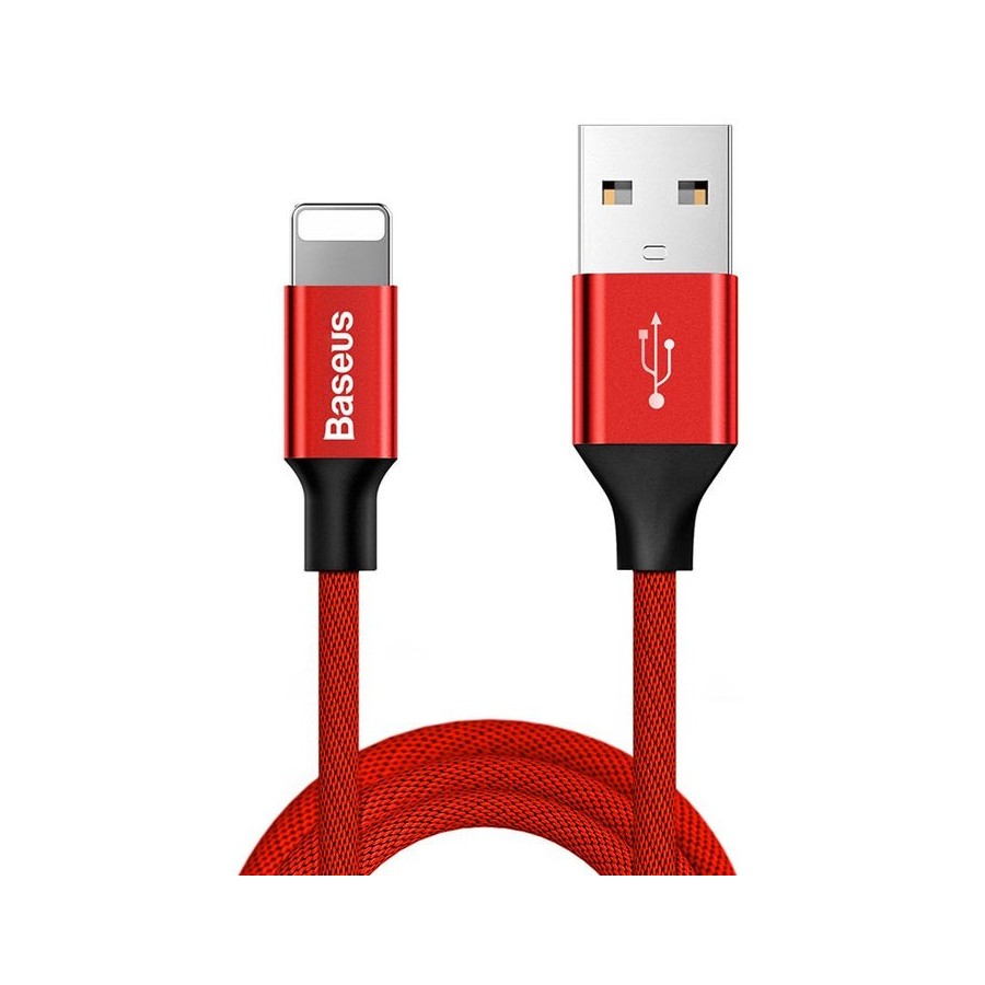 Cable baseus yiven lightning 180 cm 2a - rojo
