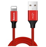 Cable baseus yiven lightning 180 cm 2a - rojo