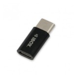 Ibox adaptador usb c a  micro-usb negro
