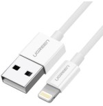 Cable ugreen 20728 (usb 2.0 m - lightning m, 1 m, white color)