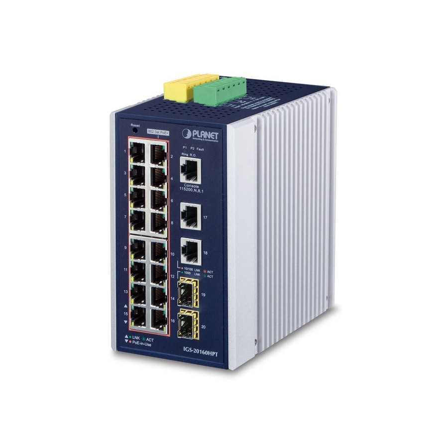 Planet switch igs-20160hpt 16xpoe 2xsfp 2xgeth zarz