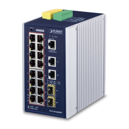 Planet switch igs-20160hpt 16xpoe 2xsfp 2xgeth zarz