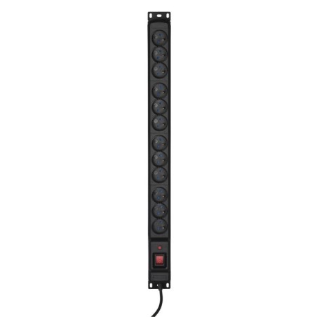 Protector de sobretensión activejet combo 12 salidas 5m 16 a 3680w negro