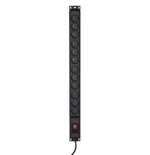 Protector de sobretensión activejet combo 12 salidas 5m 16 a 3680w negro