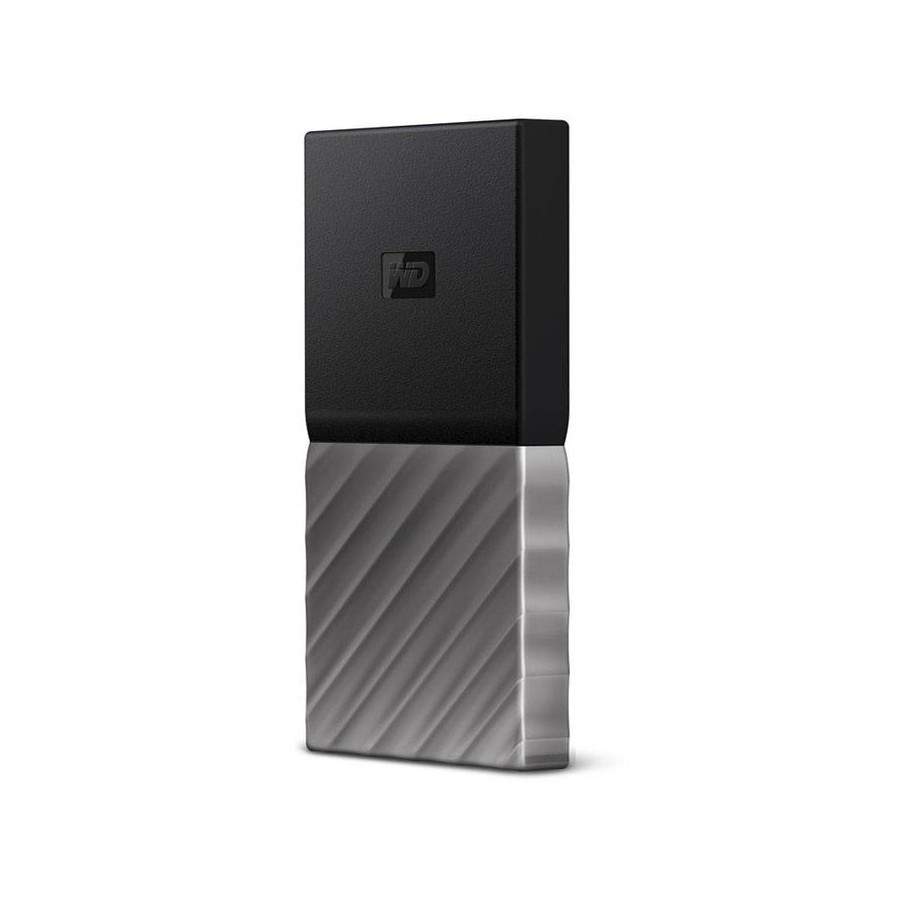 Disco externo ssd western digital 2tb my passport, usb tipo c, 3.0 (3.1 gen 1), 540 mb/s, negro, plata