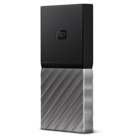 Disco externo ssd western digital 2tb my passport, usb tipo c, 3.0 (3.1 gen 1), 540 mb/s, negro, plata