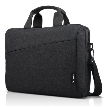 Maletin lenovo casual toploader t210 black 15.6 compartimento principal acolchado, bolsillo frontal, tira trasera para troley