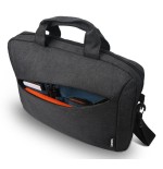 Maletin lenovo casual toploader t210 black 15.6 compartimento principal acolchado, bolsillo frontal, tira trasera para troley