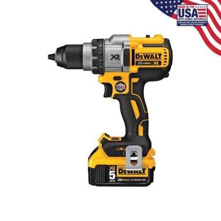 Dewalt taladro / atornillador li-ion baterias + cargador 18v 5ah dcd991p2-qw