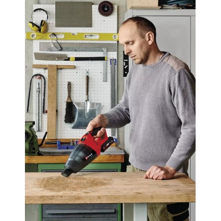 Aspirador de mano einhell te-vc 18 li  negro, rojo