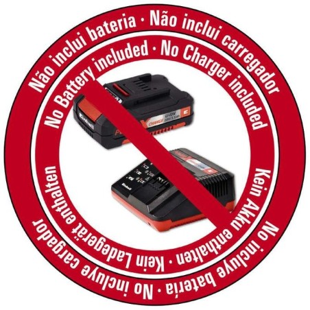 Soplador inalámbrico einhell ge-cl 18 li e-solo, 18 voltios, sin batería ni cargador