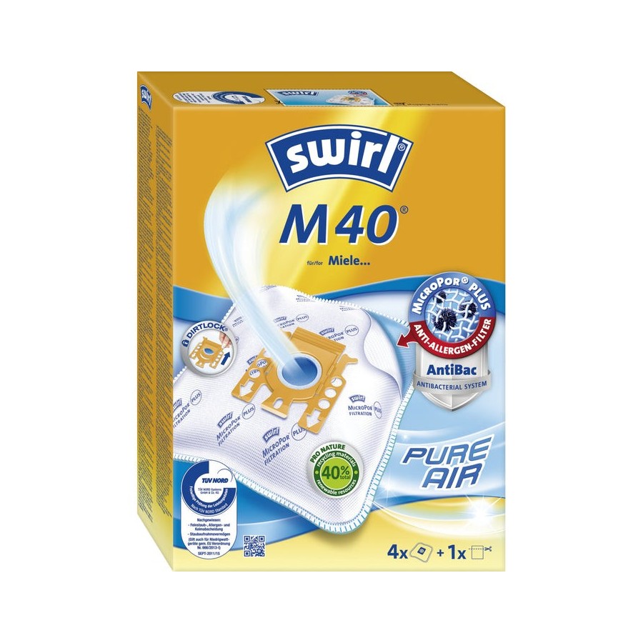Accesorio / bolsa de aspiradora swirl m 40 mp plus airspace