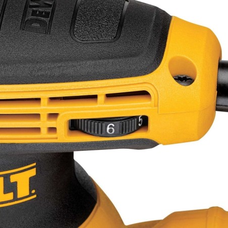 Dewalt lijadora rotorbital 280w 125mm 12.000opm dwe6423-qs