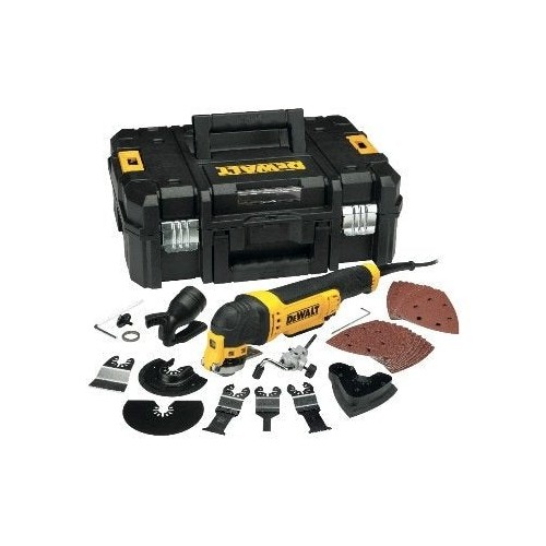 Multiherramienta oscilante 300w dewalt + 37 accesorios dwe315kt-qs