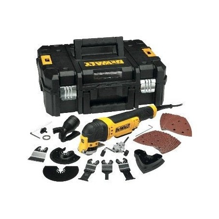 Multiherramienta oscilante 300w dewalt + 37 accesorios dwe315kt-qs