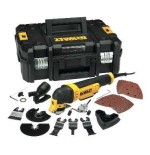 Multiherramienta oscilante 300w dewalt + 37 accesorios dwe315kt-qs