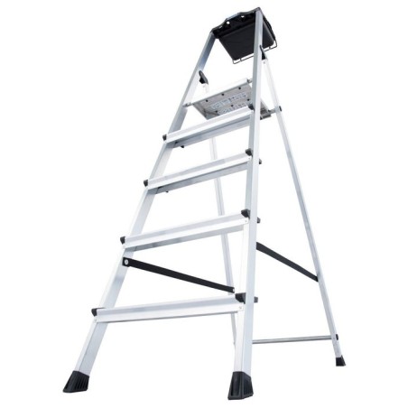Krause escalera de tijera bandeja l 5 peldaños 126535