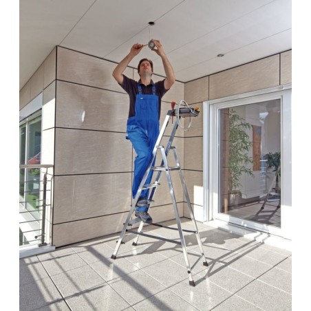 Krause escalera de tijera bandeja l 5 peldaños 126535
