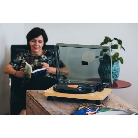 Lenco l-30 wood tocadisco tocadiscos de tracción por correa