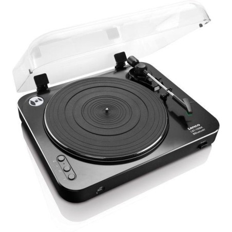 Lenco lbt-120bk tocadisco tocadiscos de tracción por correa negro